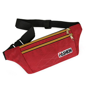 Riñonera de moda impermeable unisex, multiusos, OEM, para deportes, correr, gimnasio, cinturón de nailon, bolsa de cintura con cremallera - Product Image 4