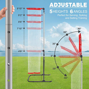JH-Mech Dimensions optimales Mobilité et durabilité sans effort Construction robuste Réglage <span class=keywords><strong>de</strong></span> <span class=keywords><strong>volley</strong></span>-ball Cible d'entraînement - Product Image 5