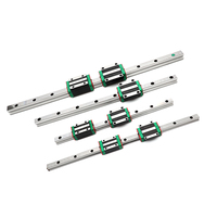 Rail de guidage linéaire de haute précision de longueur personnalisée avec roulement et bloc pour machine CNC (acier inoxydable)