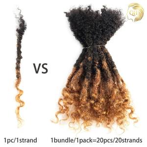 Extensions de cheveux humains brésiliens Remy Lisa Locs 6-30 pouces, dreadlocks entièrement faits à la main, pointes bouclées, sans produits chimiques, compatibles permanente, style <span class=keywords><strong>africain</strong></span> - Product Image 4