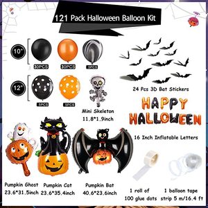 New Halloween <b>Balloon</b> Arch Set Bat Pumpkin Cat <b>Balloon</b> Halloween Party <b>Decoration</b> <b>Balloon</b> - Product Image 4