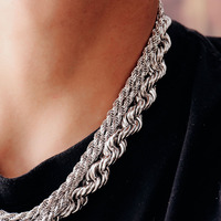 Bijoux de mode personnalisables, bijoux hip-hop, collier en or jaune 18 carats, or rose pour hommes