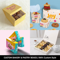 Boîtes de pâtisserie personnalisées en gros, écologiques, bon marché, pour beignets, brownies, sushis, pâtisseries, biscuits, en-cas, gâteaux au chocolat, emballages pour la restauration rapide