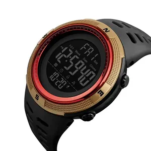 SKMEI 1251 Nuovo <span class=keywords><strong>Orologio</strong></span> Digitale di Tendenza per Uomo, Cinturino in Silicone, <span class=keywords><strong>Orologio</strong></span> Sportivo <span class=keywords><strong>da</strong></span> Esterno con Allarme, Impermeabile, Disponibile per Uso Quotidiano - Product Image 1