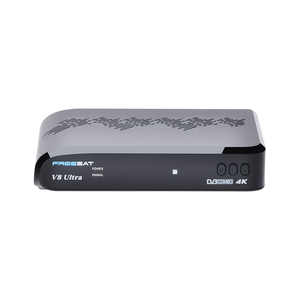 Récepteur satellite numérique FREESAT V8 ULTRA 4K <span class=keywords><strong>DVB</strong></span>-S/S2/S2X, <span class=keywords><strong>DVB</strong></span>+T/<span class=keywords><strong>T2</strong></span>/ISDB-T/Câble (J.83A/C)/ATSC-C (J.83B) Combo Décodeur - Product Image 1