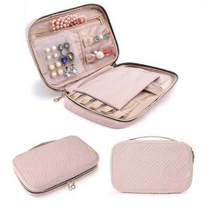 Estuche Organizador de Joyas de Viaje Personalizable con Logotipo OEM para Collares, Pendientes, Anillos y Pulseras con Material Duradero - Product Image 2