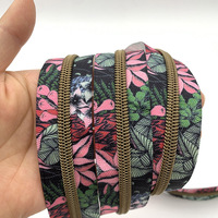 Vente flash : Fermeture éclair en nylon colorée pour vêtements, ruban de fermeture éclair # 5 Fermetures éclair en nylon imprimées pour accessoires de sac