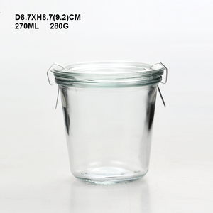 Meilleure vente bocal à <span class=keywords><strong>weck</strong></span> de 280ml avec <span class=keywords><strong>bocaux</strong></span> à clip/verre, vente en gros - Product Image 4