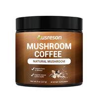 Poudre de café aux champignons OEM 10 en 1, mélange de protéines à marque privée, extrait de Crinière de lion, Chaga, Queue de dinde, Cordyceps, Reishi