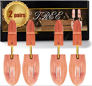 Lot de 2 embauchoirs en bois de cèdre anti-rides, anti-plis, pour la conservation du cuir, désodorisants et anti-mites - Product Image 2