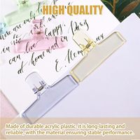 Clips de reliure en acrylique transparent couleur bonbon, clips à longue queue et clips à nœud pour l'école, le bureau et le rangement de cuisine