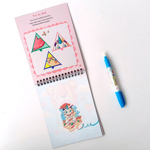 Libro di acqua magica del fumetto del libro di pittura dei bambini di stampa all'ingrosso con il libro di disegno della penna - Product Image 6