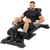Máquina Multifuncional Ajustable para Sentadillas y Ejercicios de Piernas, Glúteos y Abdominales, para Entrenamiento de la Parte Inferior del Cuerpo en el Gimnasio