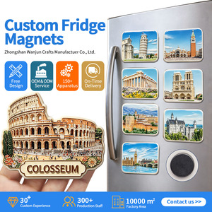 Wholesale OEM ODM Full Color Print Fridge Magnet Custom Square Die Cut <b>Rugby</b> Sports Club Souvenir Keepsake - Product Image 3