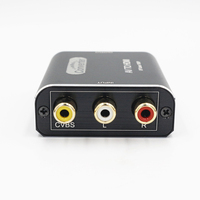 Ses Video Yüksek Kaliteli HDTV Kompozit 3 RCA CVBS Adaptörü AV'den Dönüştürücüye 1080P 720p/1080p Anahtarı Mikro USB ile Güçlendirilmiş