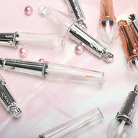Tubes de brillant à lèvres argenté scintillant Sweetheart 2026 - Flacons cosmétiques en plastique personnalisables (impression de logo/vente en gros)