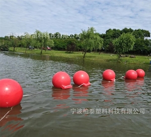 Boa galleggiante a pistone in PE di piccolo diametro 300mm per ormeggio imbarcazioni, segnalazione di superficie e linea di avvertimento, per uso marino e spiagge - Product Image 3
