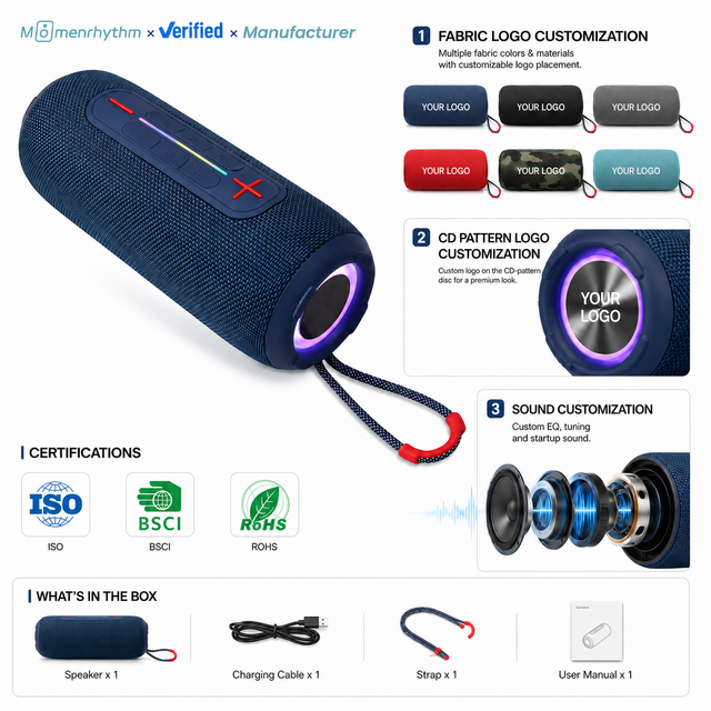 Hot Printed Brand Outdoor Speaker Ultra Low Latency Spatial Audio Weatherproof Handheld Mountable Patio Sound Equipment