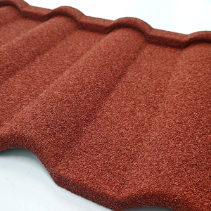 Ubin atap Milano 0.4mm kustom Meksiko lembaran atap logam dilapisi batu tahan lama di Brasil - Product Image 3