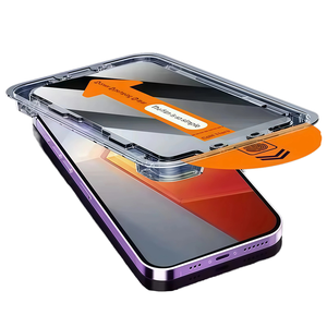 Pour <span class=keywords><strong>iPhone</strong></span> 17Pro Max Protection d'écran de confidentialité 6.9 pouces avec cadre d'installation <span class=keywords><strong>Anti</strong></span>-<span class=keywords><strong>espion</strong></span> privé en verre trempé <span class=keywords><strong>anti</strong></span>-rayures - Product Image 1