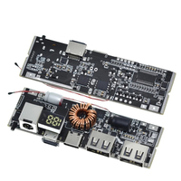 QC4.0 QC3.0 LED Dual USB PD Fast Charge 5A 100W Micro/Type-C USB Mobile Power Bank 18650 Charging Module