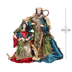 وصول جديد 2026: زينة عيد الميلاد المقدسة (المهد) 40 سم، مصنوعة من البلاستيك والألياف، من المصنع لديكور المنزل - Product Image 2