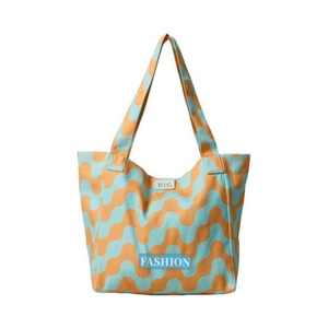 Sac fourre-tout réutilisable et écologique certifié CE, en tissu de coton imprimé personnalisé avec logo, idéal pour la plage, vente en gros - Product Image 6