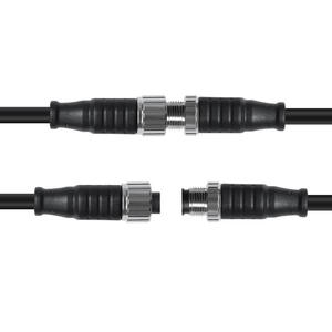Custom M12 A-Code 4 5 6 8 12 connettori maschio-femmina A 17 Pin con cavi di piombo schermati da 500mm, 2M, 5M per l'alimentazione del sensore - Product Image 1
