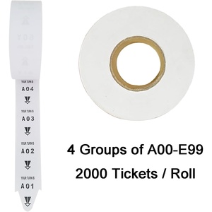 Biglietti Numerati 5 Rotoli a 2 Cifre per Sistema di Chiamata Code Turn-<span class=keywords><strong>O</strong></span>-Matic per Distributore di Biglietti K-T - Product Image 2