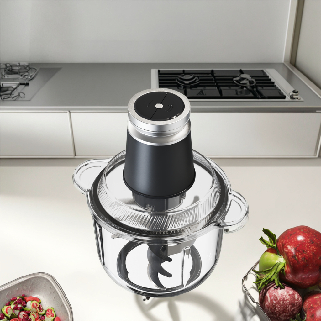 Multifunctional Household Food Processor with 600W Electric Power Source Stainless Steel Blades for Meat Grinding Kitchen Use