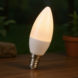 หลอดไฟ LED รูปทรงเทียน E14 4W แสงสีขาวอบอุ่นสำหรับเปลี่ยน - Product Image 3