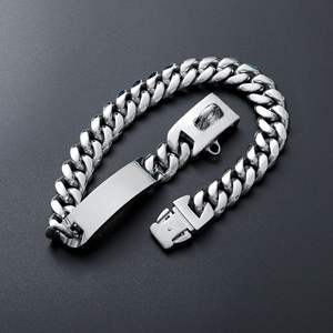 2023 थोक नई शैली अनुकूलित पालतू पालतू आईडी टैग क्यूबन चेन 18 मिमी धातु पिबुल डॉग कॉलर गोल्ड - Product Image 5