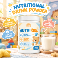Poudre de protéines pour enfants en marque blanche OEM/ODM – Mélange de whey, soja, DHA, CPP, calcium, fer, zinc, multivitamines pour la croissance et la nutrition