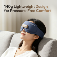 Masque de sommeil chauffant électrique rechargeable personnalisable, masque oculaire électrique 3D avec vibration et massage