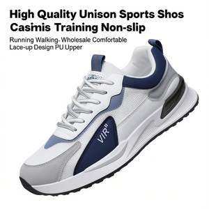 Zapatos Deportivos Unison para Hombre, Casuales, para Entrenamiento, Antideslizantes, con Cordones, Parte Superior de PU, para Todas las Temporadas, Cómodos, Estilo Baloncesto - Product Image 1