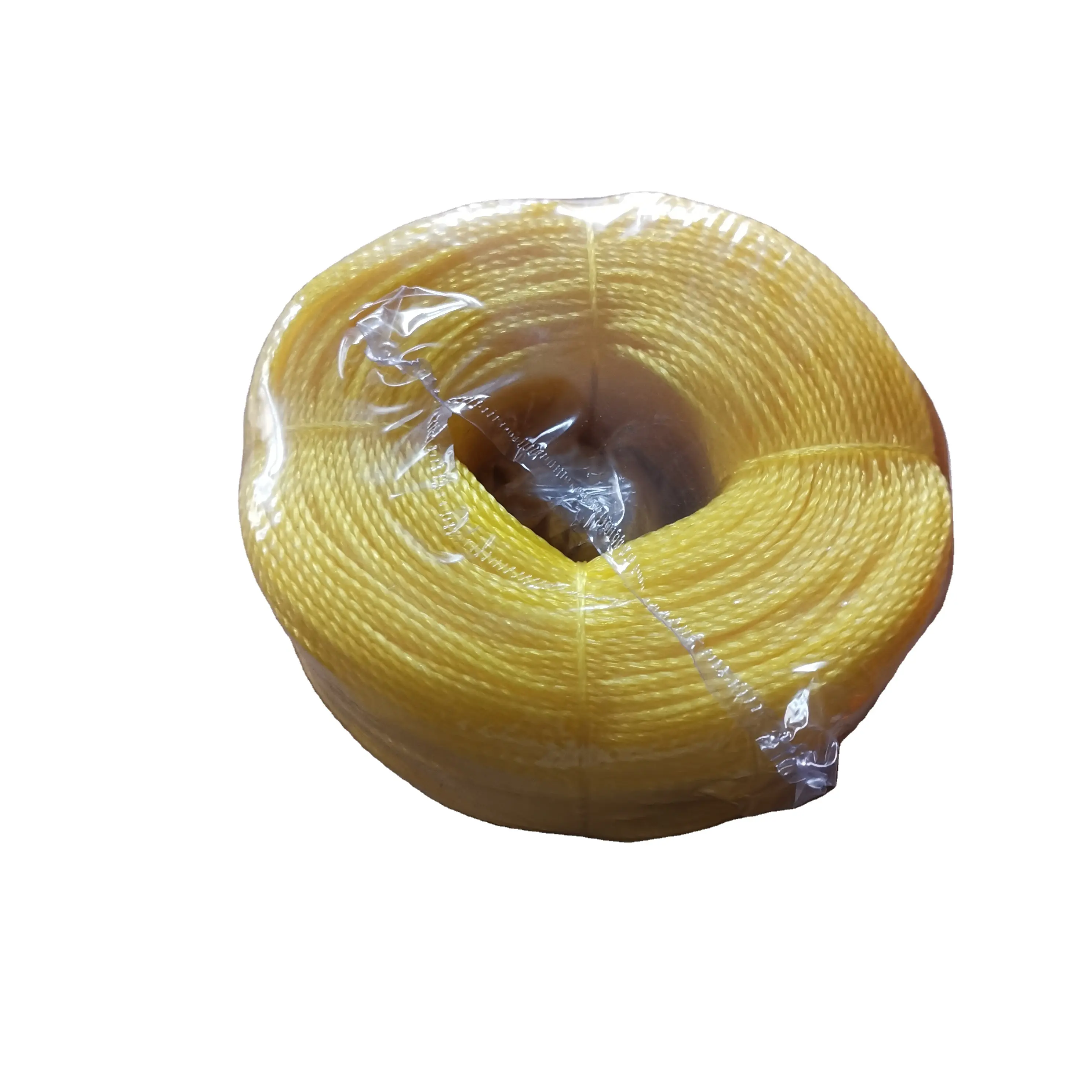 Factory supply HDPE monofilament 3 strands twisted rope plastic rope for packing PP/PE twsited rope