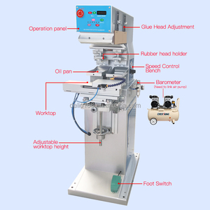 Hai Màu Bán Tự Động Hai Màu Sắc Đồng Hồ Quay Số Ink Cup <span class=keywords><strong>Pad</strong></span> In Ấn Máy Móc Với Băng Tải - Product Image 5