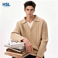 Großhandel Neue Produkte Stilvoller Gestrickter Körperbetonter Vielseitiger Hochwertiger Herren-Freizeitpullover Schnelltrocknend Atmungsaktiv für