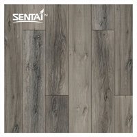 Suelo laminado de madera en espiga de alta calidad Sentai SPC V-Groove pintura cocina y suelo de sala de estar con revestimiento UV