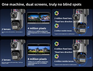 Popolare pistola-Ball collegamento telecamera di sicurezza Wireless visione notturna copertura di 360 gradi senza movimento punti ciechi - Product Image 4