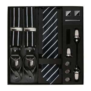 Conjunto de <span class=keywords><strong>Tirantes</strong></span> <span class=keywords><strong>y</strong></span> <span class=keywords><strong>Corbata</strong></span> Intercambiables, Accesorios Clásicos para <span class=keywords><strong>Tirantes</strong></span>, Clips para <span class=keywords><strong>Corbata</strong></span> <span class=keywords><strong>y</strong></span> Gemelos, Combinación Elegante para Regalo Masculino - Product Image 3