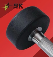 Haltères de compétition SK Wholesale de haute qualité, réglables, 5/10/15/20/25/50 KG, avec revêtement en caoutchouc