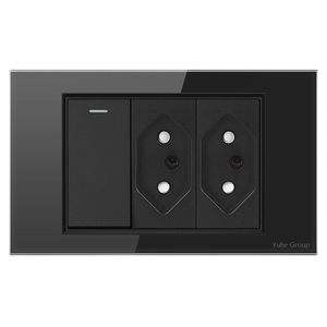 Prise murale standard brésilienne avec panneau tactile PC de luxe 3 prises - Product Image 5