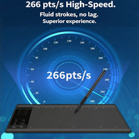 USB Dijital Tablet (Siyah)-Taşınabilir Yüksek Hassasiyetli 5080 LPI 16384 Basınç Seviyesi Model 1060 V4 Akıcı Performans