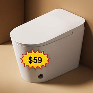 Bas <span class=keywords><strong>prix</strong></span> articles sanitaires en céramique placard à eau cuvette de toilette intelligente électrique montée au sol une pièce toilette intelligente pour villas - Product Image 1