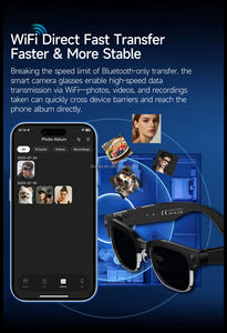 แว่นตาอัจฉริยะ Homirn W630 AI ถ่ายภาพ วิดีโอ 800 ล้านพิกเซล บันทึกเสียงสนทนา แปลภาษา DouBao ChatGPT <span class=keywords><strong>สนทนา</strong></span>อัตโนมัติ ควบคุมด้วยปุ่มสัมผัส - Product Image 2