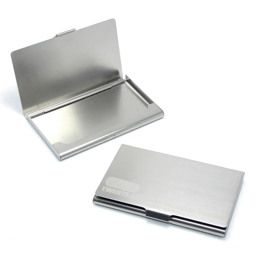 Best Selling Market Gifts Metal Bank Credit Cards Wallet Portable Box Stainless Steel Business Card Case Custom Logo Card Holder