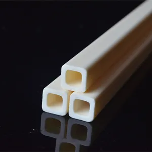 95% 99%alumina ceramic thermocouple protection tube al2o3 Refractory Al2O3 Alumina Ceramic Square Tube