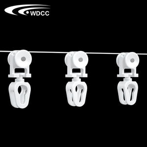 <b>Plastic</b> s Wave Runner Ceiling Smart Curtain Accessories Track Runners Distance Curtain Runner 11.8 mm - Product Image 6