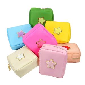 Fashion Wholesale Custom Logo Waterproof Travel <b>Makeup</b> <b>case</b> Bag Glitter Sequins Nylon Cosmetic Bags Women Cosmetic Pouch Bags - Product Image 2
